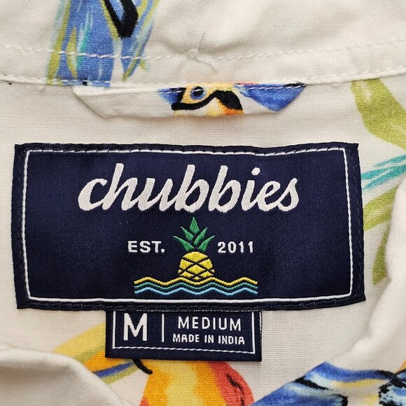 Chubbies Short Sleeve Regular Fit Button Down M - Picture 4 of 7